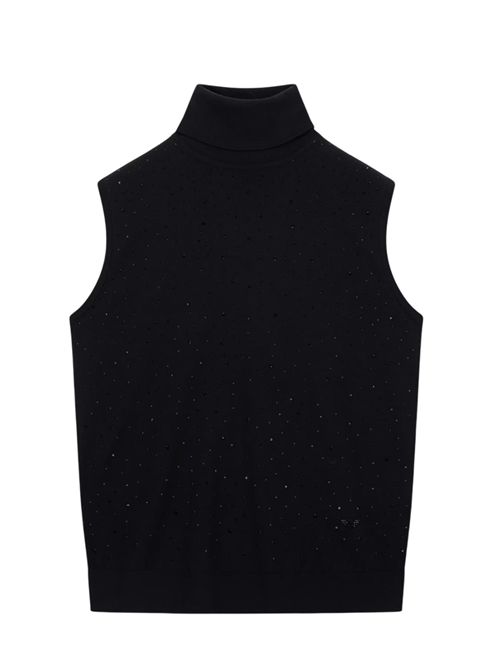 Top con strass Emporio Armani | EW002686AF19176FC005